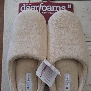 Dearfoams Soft Beige Slippers